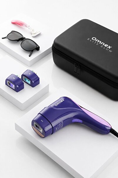 Omnex EliteGlow IPL Lazer Epilasyon Cihazı Buz Başlıklı Akıllı Cilt Sensörlü ...