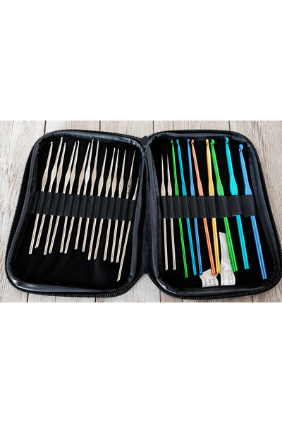 Boye Set de croșete CrochetMaster – 24 de croșete profesionale din oțel și al...