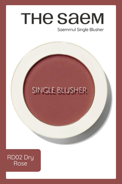 THE SAEM Sebum Kontrolü Sağlayan Tekli Toz Allık - Saemmul Single Blusher - R...