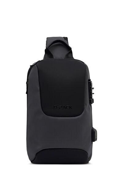 Derimod D-Pack Erkek Gri Teknolojik Çapraz Çanta 23WBD30086F