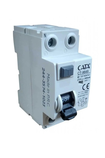 Cata CT-9649 25A KAÇAK AKIM RÖLESİ 300MA MONOFAZE 6KA