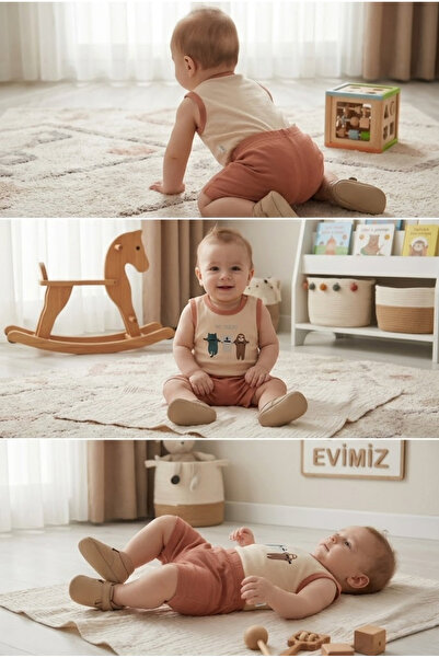 meyastore Sleeveless Baby Snap Body