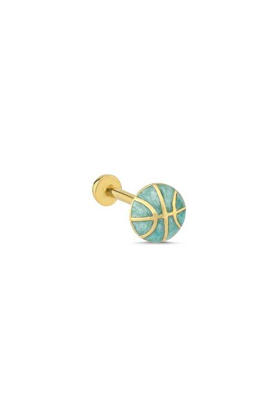 Cherry by Özkonak Basketball Model Mavi OpalTragus Piercing