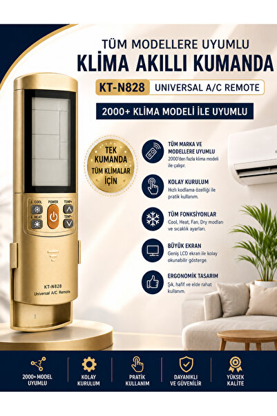 ÖZ BEYAZ EŞYA Carrier Alarko Carrier Midea Uyumlu Klima Akıllı Kumanda