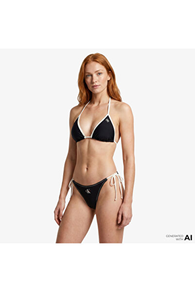 Calvin Klein Side Tie Kadın Siyah Bikini Altı