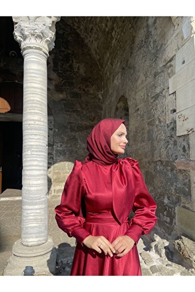 MOOLİSA Bera Evening Dress Claret Red