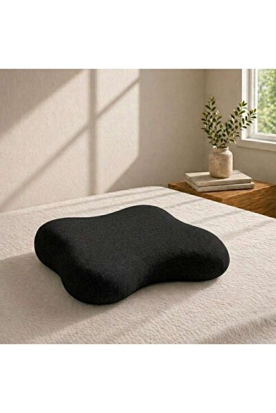 PAN HOME وسادة أركوس إرجونومية من الفوم المتكيف 40x31x9 سم - أسود