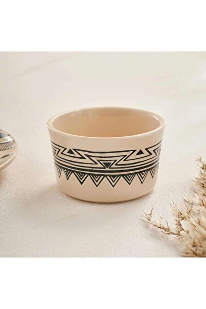 PAN HOME Eleni Ethnic Ramekin Dia9.9x5.9cm -black & Beige