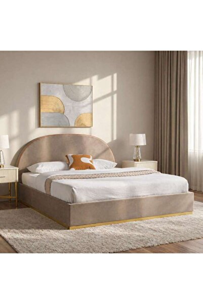 PAN HOME سرير جاميلة كينج 180×200 مع تخزين هيدروليكي - رمادي