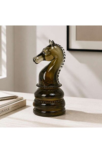 PAN HOME Regina Resin Knight Chess Sculpture 10.7x11.5x22.5cm - Green