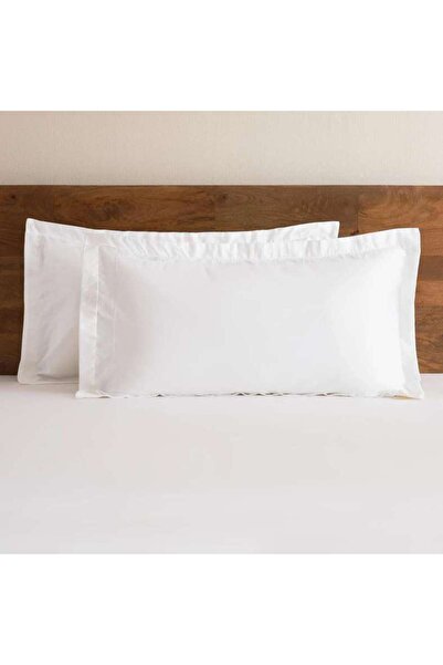 PAN HOME Classic Egyptian 400TC 2-piece Oxford Pillowcase Set 50x90+5cm - White