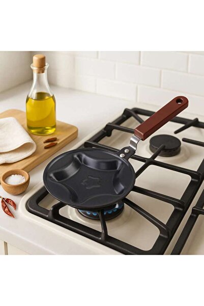 PAN HOME MINI FRY PAN STAR BLACK 12CM