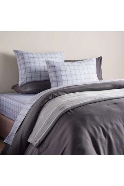 PAN HOME Urban Home 8-piece King Bed In A Bag Set 240x260cm - Grey