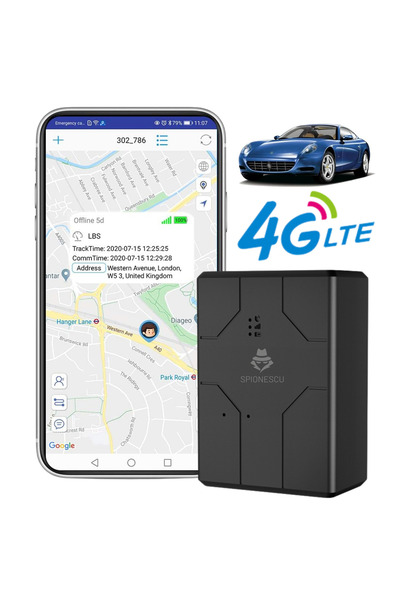 Spionescu Mini tracker GPS 4G, Q16, poziționare în timp real, autonomie bater...