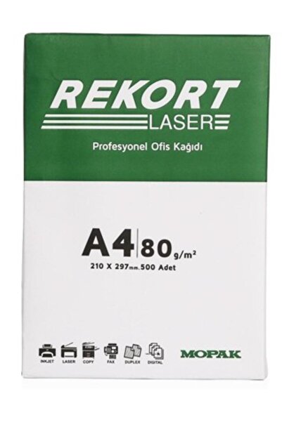 Genel Markalar Rekort A4 Fotokopi Kağıdı 80 Gr 500'lü