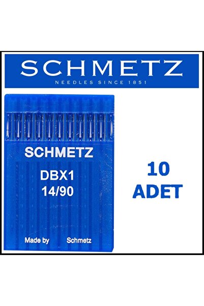 SCHMETZ FDM Dbx1 Ses Serv 7 Düz Makinesi İğnesi 14/90 Numara