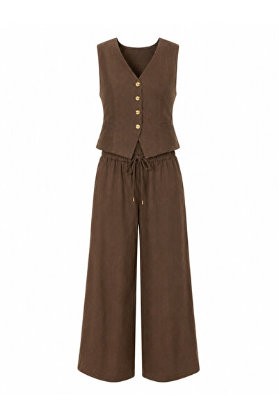 EFİL Linen Vest Set