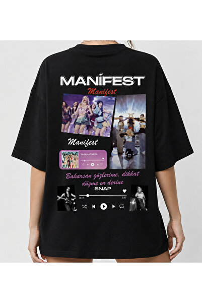 shidumanlar Oversize Unisex /Bay Geniş Kalıp Manifest/Snap Özel Tasarım Baskı...
