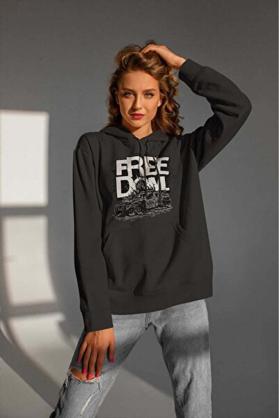 buzagi tasarım ürünleri Urban Streetwear Digital Print Hooded Unisex Sweatshirt