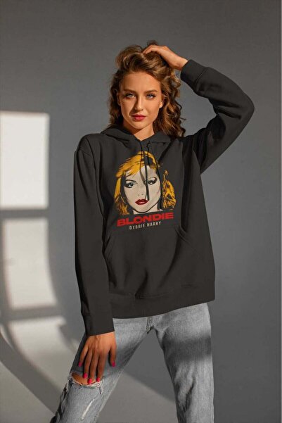 buzagi tasarım ürünleri Blondie Digital Print Hooded Unisex Sweatshirt