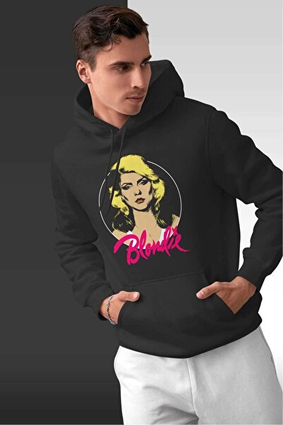 buzagi tasarım ürünleri Blondie Digital Print Hooded Unisex Sweatshirt