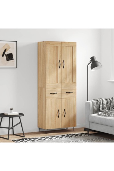 Concept Dulap înalt, stejar sonoma, 69,5x34x180 cm, lemn compozit