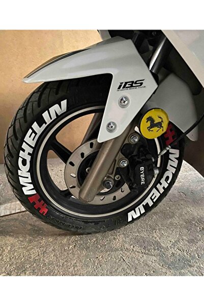 Performance Stickers Lastik Yazısı Michel Scooter Lastik Stiker 8Adet Lastik ...