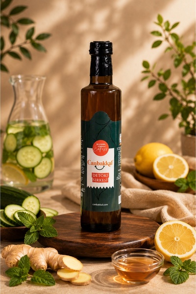 Canbakkal Detoks Sirkesi 500 ml - Geleneksel Doğal Fermente ve Katkısız Aroma...