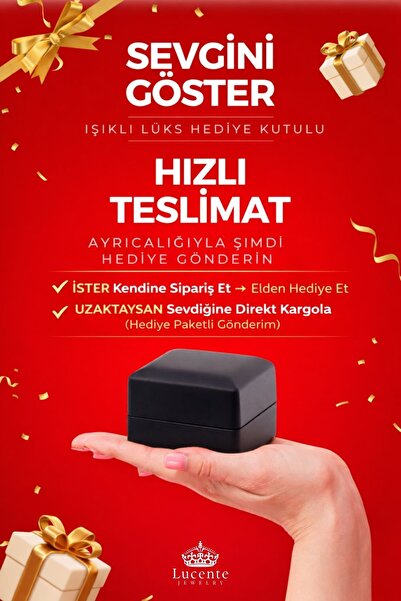 Lucente Jewellery Işıklı Hediye Kutulu 925 Ayar 100 Dilde Seni Seviyorum Yazan Luxury Serisi Gümüş Mıknatıslı Açılır Kapanır Kalp Kalpten 4 Yapraklı Yoncaya Dönüşen 2'si 1 Arada Özel Tasarım Küpe Hediyeli Kalpli Kolye