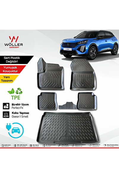 wöller Peugeot E 2008 Paspas Bagaj Havuzu Set Elektrikli 2020 Sonrası Uyumlu ...