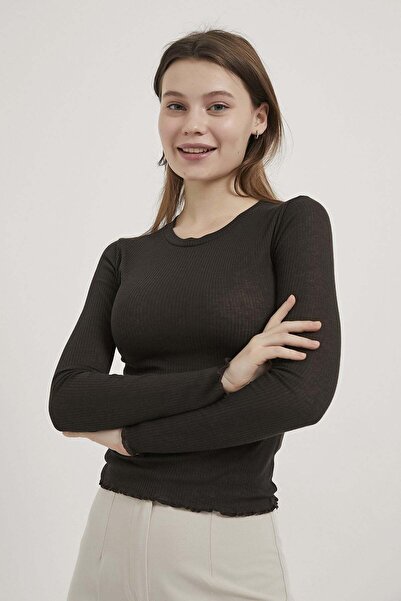 Arma Life ARMALIFE 10559 BİS BLUZĂ DE DAMĂ TRANSPARENTĂ CU GULER ȘI TUL
