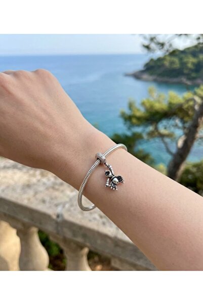 My Story Disney Deniz Kızı Sebastian  Bilekliklerine Uyumlu Gümüş Charm