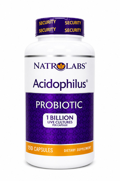 NATROLABS Acidophilus 100 mg Probiyotik 150 Kapsül | 1 Milyar Canlı Bakteri