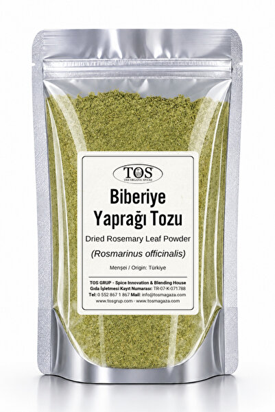 TOS The Organic Spices Biberiye Yaprağı Tozu 50 gr (1. Kalite) Rosmarinus off...
