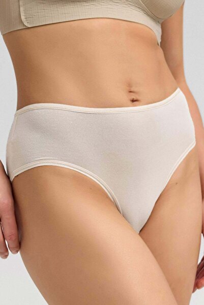 Aytuğ&Mısırlı Women's Micro Modal High Waist Hipster Ecru