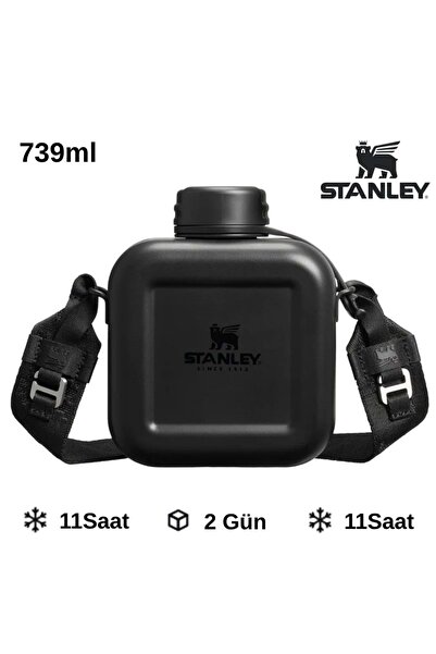 Stanley قارورة تيرموس من نيكست إكس نيتشر سعة 0.74 لتر باللون الأسود