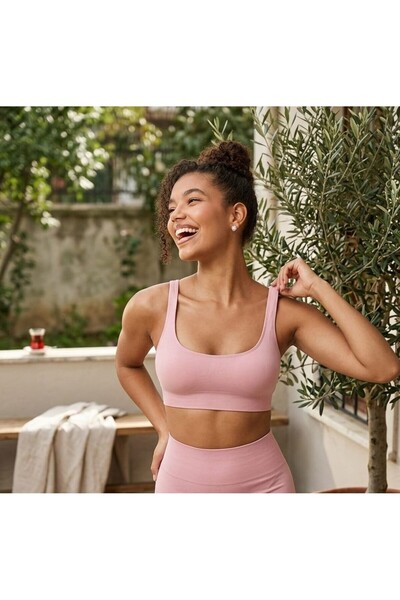 Wooster Kadın Pembe Toparlayıcı Sporcu Sütyeni / Bralet