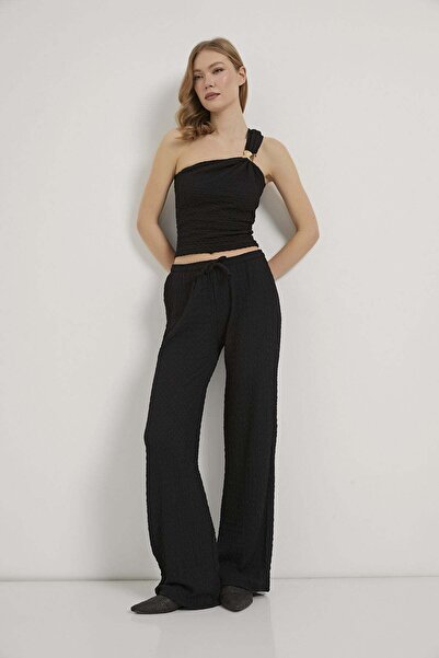 Arma Life Armalife 26785 women's trousers with waist tie detail Textured