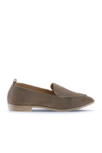 BUENO Mink Suede Women's Flat Ballerinas