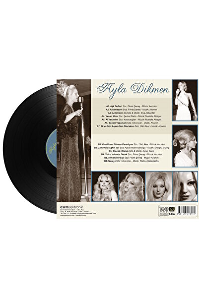 Esen Müzik Ayla Dikmen - Klasikler , Lp Türk Pop Müziği