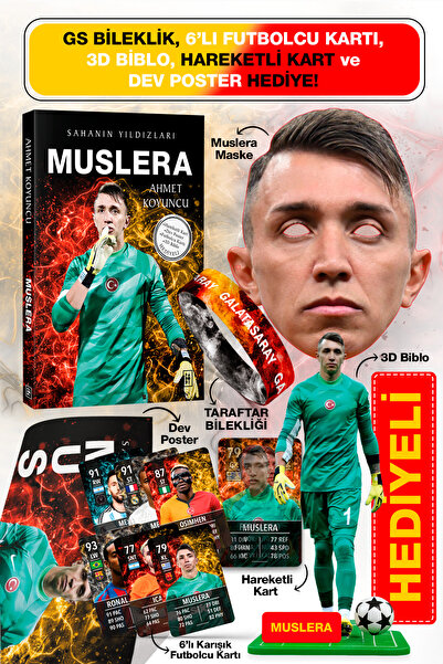 Parodi Yayınları Muslera Futbolcu Kitabı - Maske, Bileklik, 3D Biblo, Dev Pos...