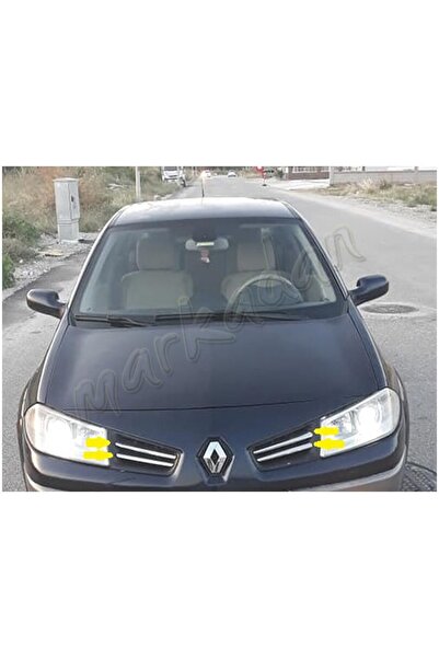 Renault Megane 2 Ön Panjur Nikelajı 2006-2010 4 Parça P.Çelik