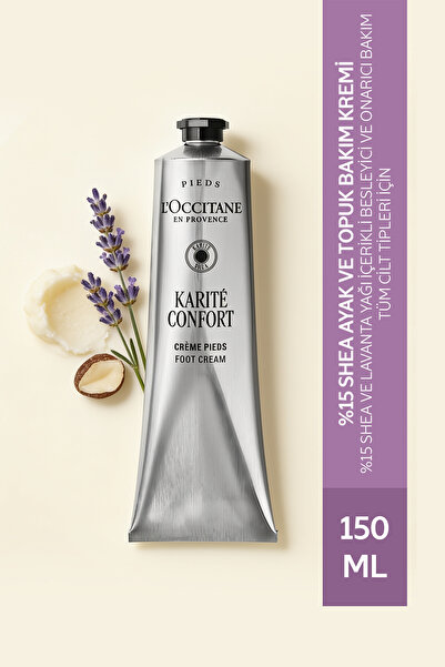 L'Occitane كريم الشيا للعناية بالقدمين والكعبين، مغذي ومرمم ويحتوي على 15% زي...