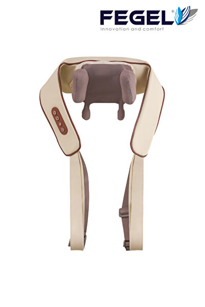 Fegel FG-687 3D Ovmalı Isıtmalı Boyun Askılı Masaj Yastığı