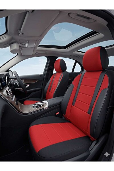 Mevas Veloce Kırmızı Serisi Renault Fluence İle Uyumlu Koltuk Kılıfı TAM SET