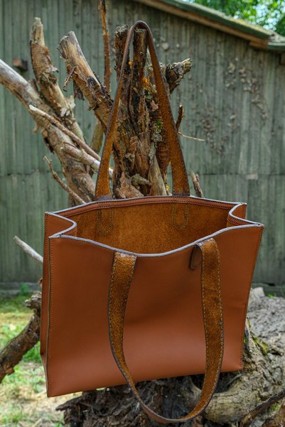 INKD Handmade Genuine Vegetable Leather Women's Shoulder Bag