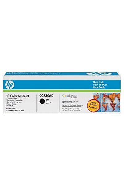 HP Toner Pachet Dublu CC530AD Negru