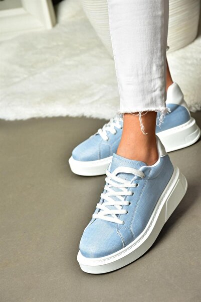 Fox Shoes P848231410 حذاء رياضي نسائي أزرق/أبيض