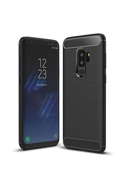 Techsuit Husă pentru Samsung Galaxy S9 Plus - Silicon Carbon - Negru