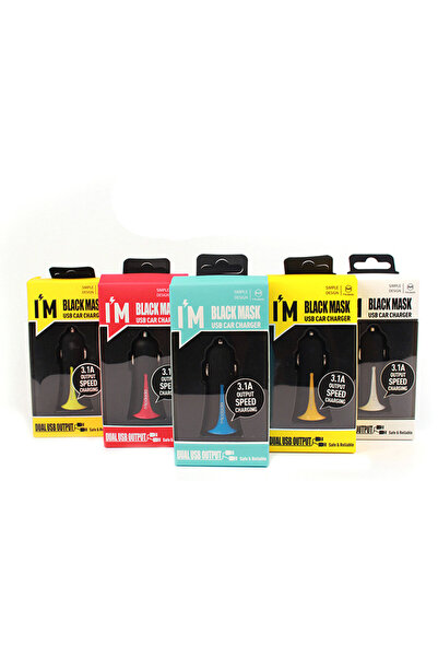 Mcdodo Black Mask Dual USB, 3.4A max, Negru